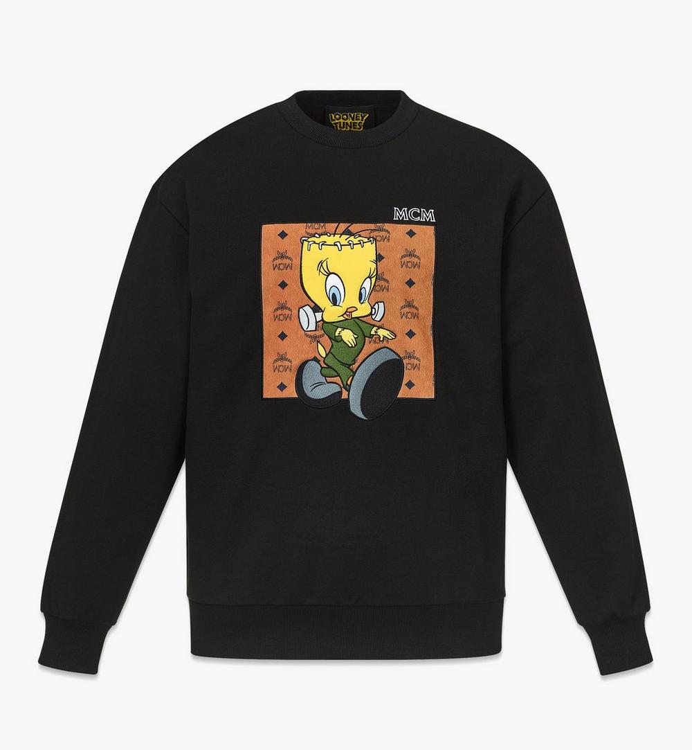 เสื้อสเวตเชิ้ต Looney Tunes x MCM สำหรับผู้ชาย ทำจากผ้าฝ้ายออร์แกนิก 1